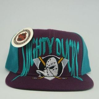 VTG Anaheim Mighty Ducks Disney Old logo Snapback Hat Cap Pinwheel LA