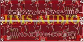 60W Mosfet Pure Class A SE amplifier PCB stereo pair 