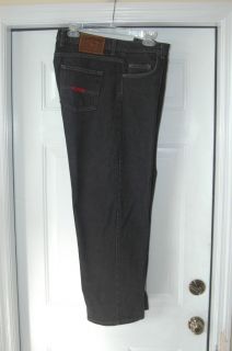 Elwood Denims Company, black jeans, 36, button fly, made in USA