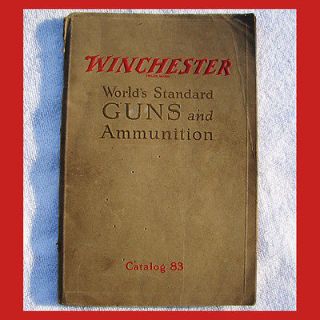 Rare 1925 WINCHESTER GUNS & AMMUNITION CATALOG 83 Rifle Firearm