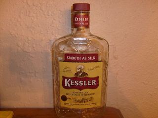 Kessler American whiskey flask old from the 40 or 50;s one pint