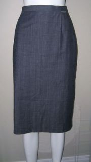 NWT   GEIGER made in Austria   Blue cotton blend classy pencil skirt