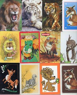 Swap Playing Cards ANIMALS LIONS FOX TIGERS SQUIRRELS WILD ANIMALS