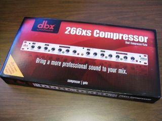 DBX 266XS Dual Compressor/Exp ander/Gate Silver New