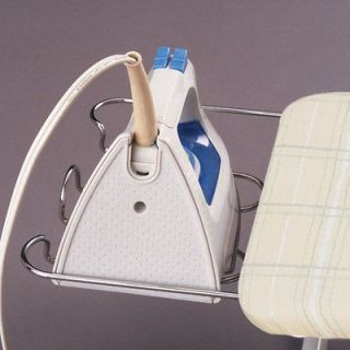 TABLETOP IRONING BOARD W/ IRON HOLDER & PLAID COVER