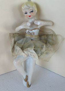 Antique MUSIC BOX Porcelain Ballerina INSERT girl pop up Jewelry