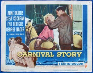 Carnival Story Vintage 1954 Anne Baxter Carousel Ride Horses B Movie