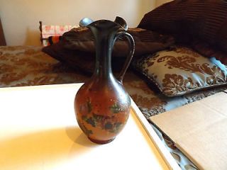 Bradley and Hubbard Painted Brass Ewer Pitcher 7 5/8 Inches Tall