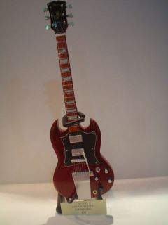 Miniature Guitar (24cm Tall)  AC/DC ANGUS YOUNG GIBSON SG