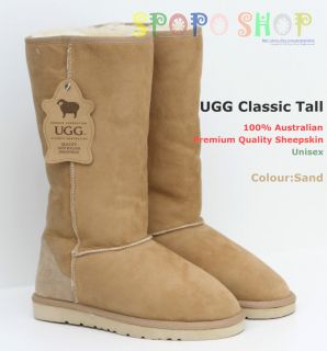 NEW UGG Classic Tall Boots (Sand) 100% Australian Premium Quality