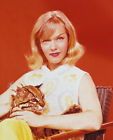 ANNE FRANCIS HONEY WEST PORTRAIT HOLDING BABY LION IN CHAIR 24X30
