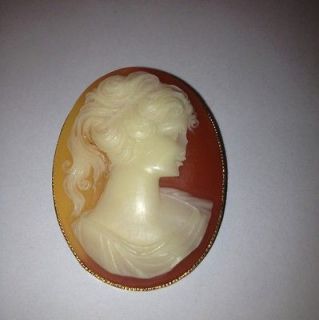 Vintage Antique 14K Gold Estate Cameo Pin/ Brooch For Repair Wear