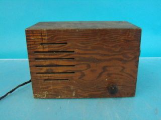 Homebrew Antique 4 Tube Radio Deco Wood Cabinet Wards Airline Parts