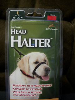 Sporn Head Halter Large Red for Dogs New