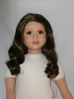14 Doll Wig Fits My Twinn or Apple Valley Dolls Brown Brunette Center
