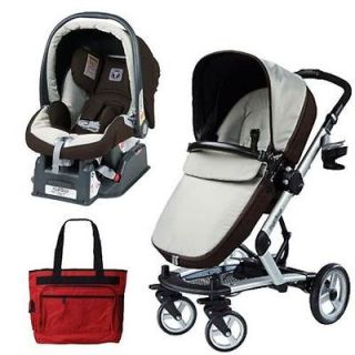 Peg Perego Skate Travel System Java with Fashionable Diaper Bag