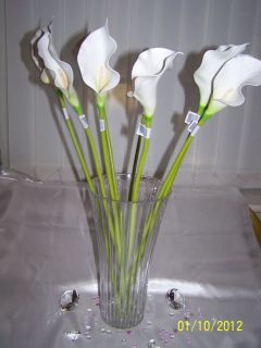artificial white calla lily flowers