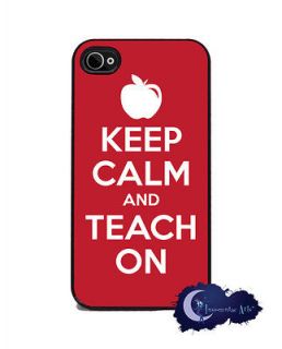 and Teach On   iPhone 4 4s Slim Case Cell Phone Cover   Teacher, Apple