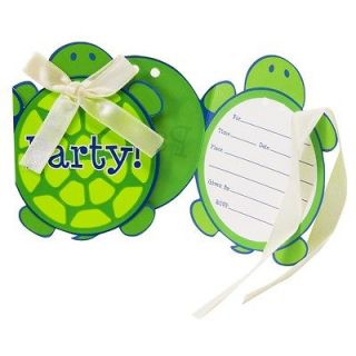 Mr. Turtle Party Invitations   Themed Birthday Party Supplies