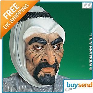 Rubber Sheik Arab Osama Bin Laden Face Mask Fancy Dress