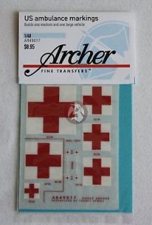 Archer 1/48 US Ambulance Markings AR49017