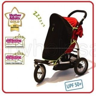 Original Baby Infant STROLLER Black Out Sun Car UPF50+ Travel