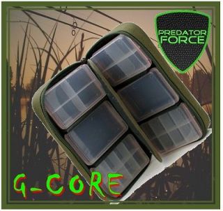 PREDATOR FORCE G CORE 6 BOX TACKLE TIDY STORAGE SYSTEM WALLET TACKLE