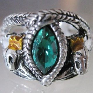 LOTR Lord of Rings Aragon Barahir Crystal Size 9 10 11 12 Wedding