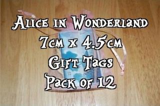 Alice in Wonderland Pack of 12 Gift Tags Arthur Rackham