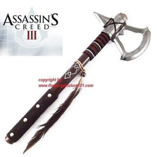 17.5 BATTLE AXE OF ASSASSINS CREED 3 VIDEO GAME TOMAHAWK CONNORS