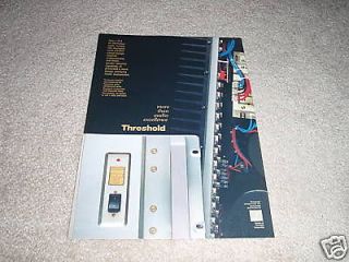 Threshold Audio Components Ad from 1991, BEAUTIFUL