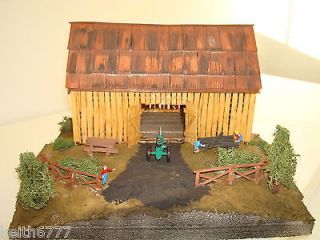 Newly listed HO 1:87 SCALE SCRATCH BUILT DOUBLE CRIB BANK BARN DIORAMA