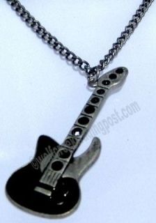 LARGE 3¼ GUITAR NECKLACE for MALE or FEMALE   MUSICAL   ROCK   MUSIC