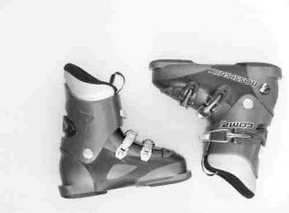 Rossignol Used Comp j Gray Black Ski Boots Kids