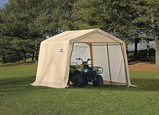 10x10 Shelter Logic Canopy Shed Instant Garage Portable 