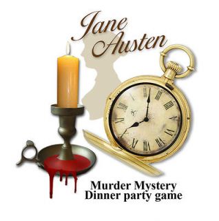 JANE AUSTEN MURDER MYSTERY DINNER PARTY GAME #KLIO89FG5