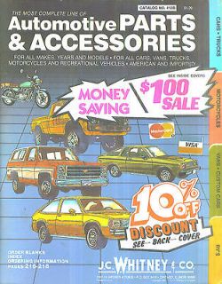 WHITNEY ^ CO AUTO PARTS & ACCESSORIES CATALOG ~ 1981 ~ Y140 E