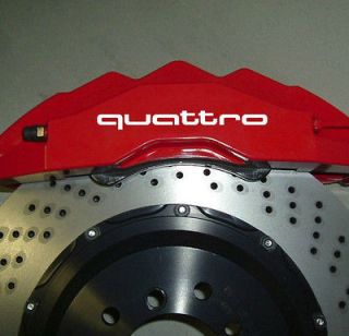 AUDI Quattro Premium Brake Caliper Decals Stickers TT RS A3 A4 A6 Q5