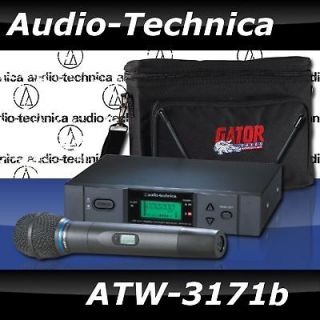 Audio Technica ATW 3171b Wireless Hand Held System w/ Gator Case Free