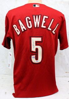 JEFF BAGWELL SIGNED AUTOGRAPHED HOUSTON ASTROS JERSEY MLB & PSA/DNA #