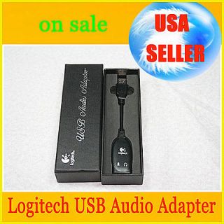 LOT 10PCS LOGITECH USB TO 3.5MM JACK STEREO HEADSET AUDIO ADAPTER