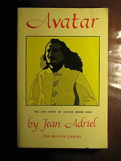 AVATAR The Life Story of Meher Baba by Jean Adriel 1971 Paperback
