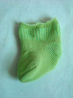 Girl Bitty Baby Doll Clothing One Sock Lime for Car Outfit Boy