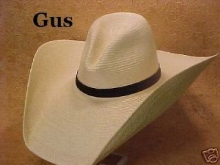 Palm Leaf Straw ~COWBOY HAT 7 BRIM~ Western/Gus Crease