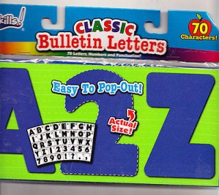 Bulletin Board or Wall LARGE BLUE LETTERS Teacher Resource NEW