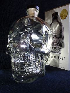 Head Vodka Bottle EMPTY* Skull by Bruni 1.75 L Dan Aykroyd Excellent
