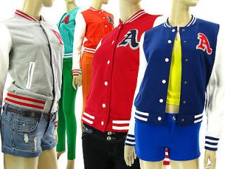 Varsity Baseball Letterman Jacket Casual With Letter A&B Patch