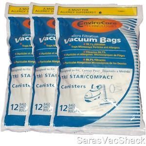 36 Allergy Bags for TriStar Tri Star Vacuum EXL MG1 MG2