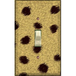 Cheetah Fur   Single Decorated Light Switch Cover   DS 125