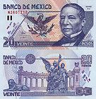 Mexico $ 20 Pesos Benito Juarez May 17, 1998 UNCIRCULATED Serie
